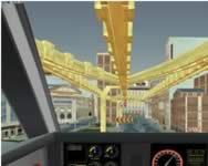 Elevated train driving simulator sky tram driver online