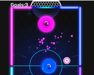 Glow hockey HD html5 ingyen játék