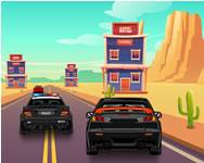 Police car drive html5 ingyen játék