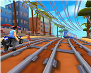 Railway runner-3D html5 HTML5 játék