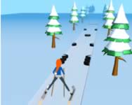 Ski rush 3D html5 HTML5 játék